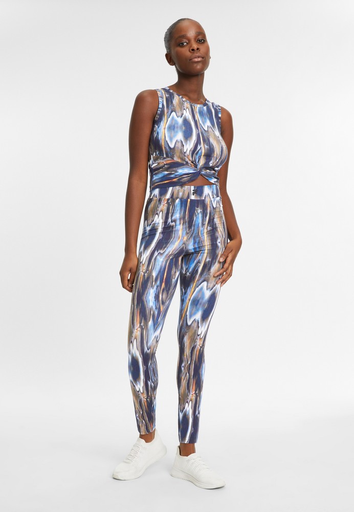 FilaDamenLeggingsClamartAopHighWaistLeggingsBlueMeltingAOP