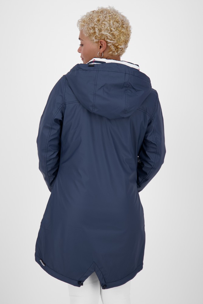 AlifeKickinDamenRegenjackeAudreyAKARaincoatMarine-2XL