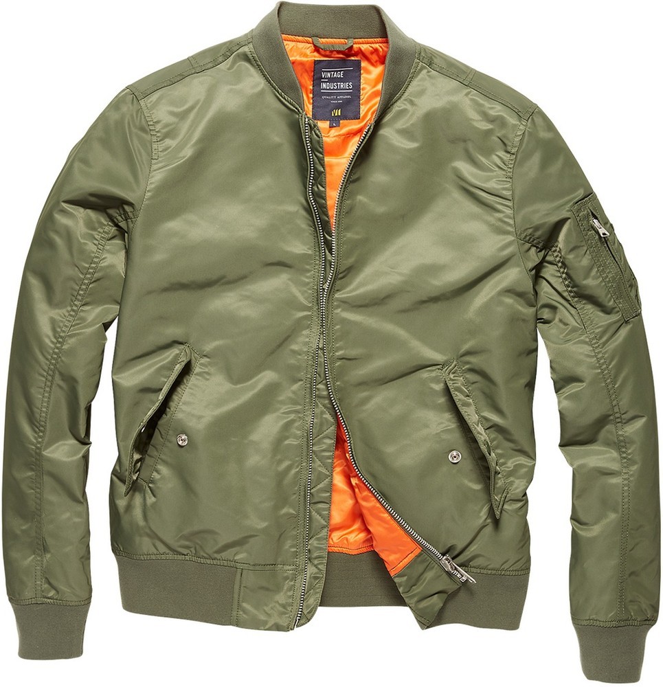 VintageIndustriesBomberjackeBlousonWelderJacketLightOlive
