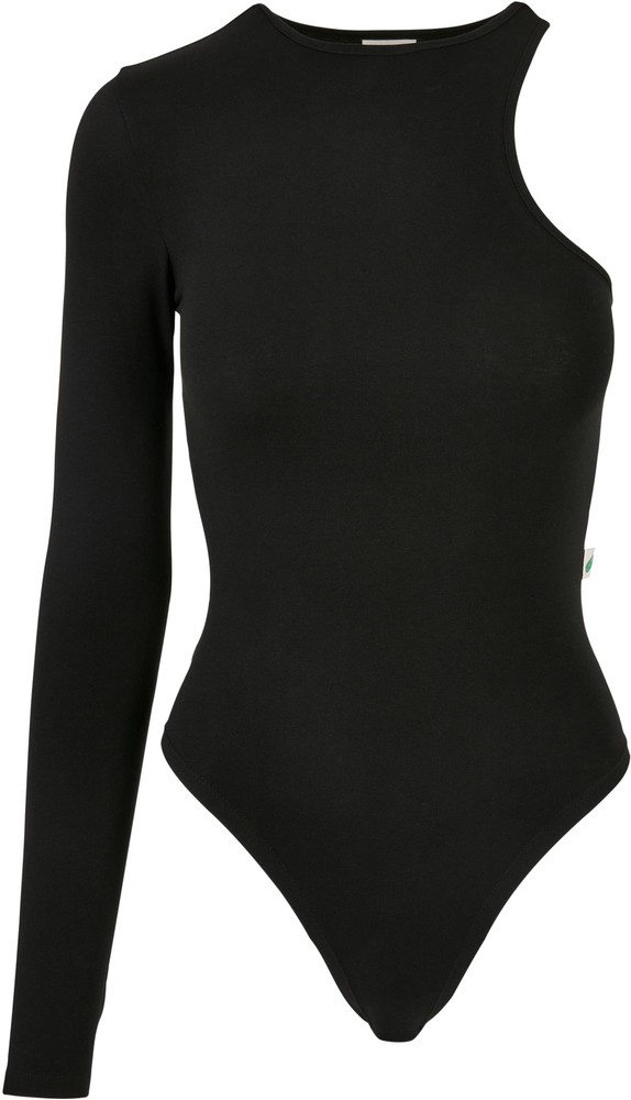 UrbanClassicsDamenShirtLadiesOrganicStretchAsymmetricBodyBlack