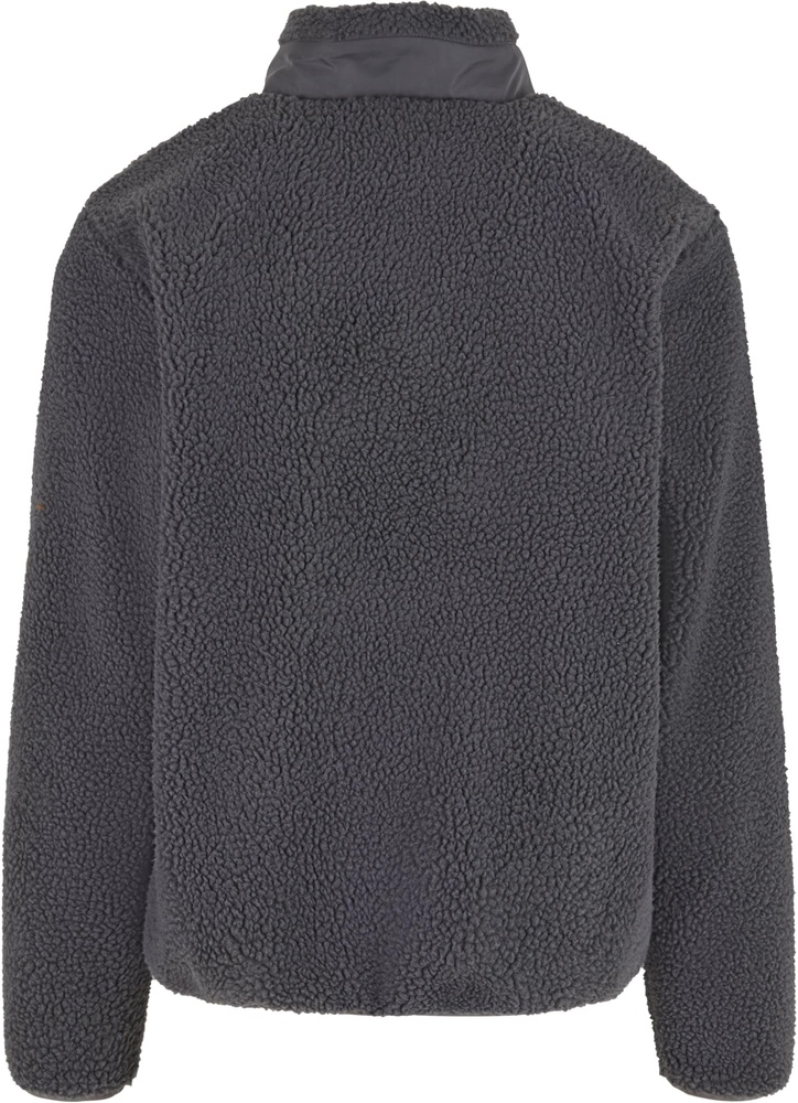 UrbanClassicsTeddyJacketWithStandUpCollarTB7260Cloudgrey-3XL