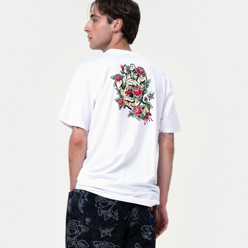 SantaCruzScreamingRoseFlashHandT-ShirtSCM-T3387