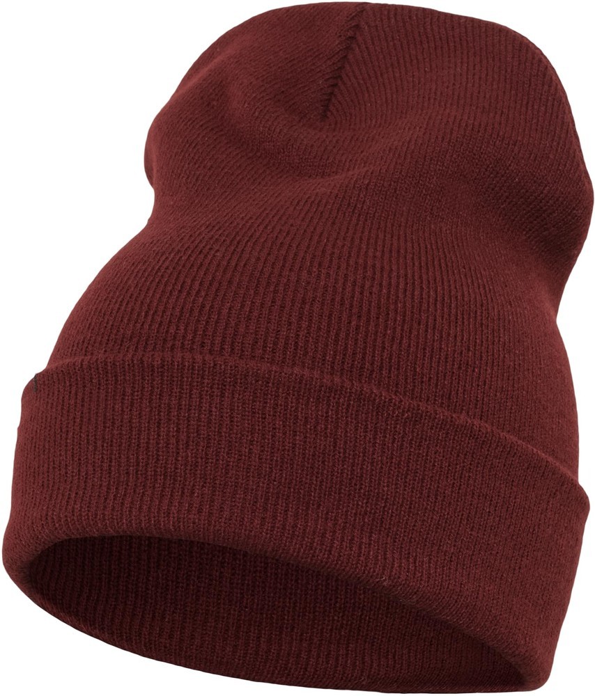 FlexfitBeanieHeavyweightLongBeanieMaroon