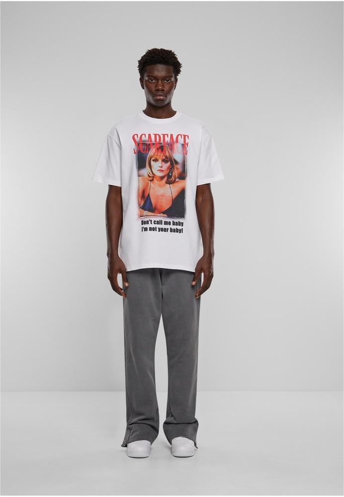 MTUpscaleT-ShirtScarfaceDontcallmebabyHeavyOversizeTeeMT3004White-3XL