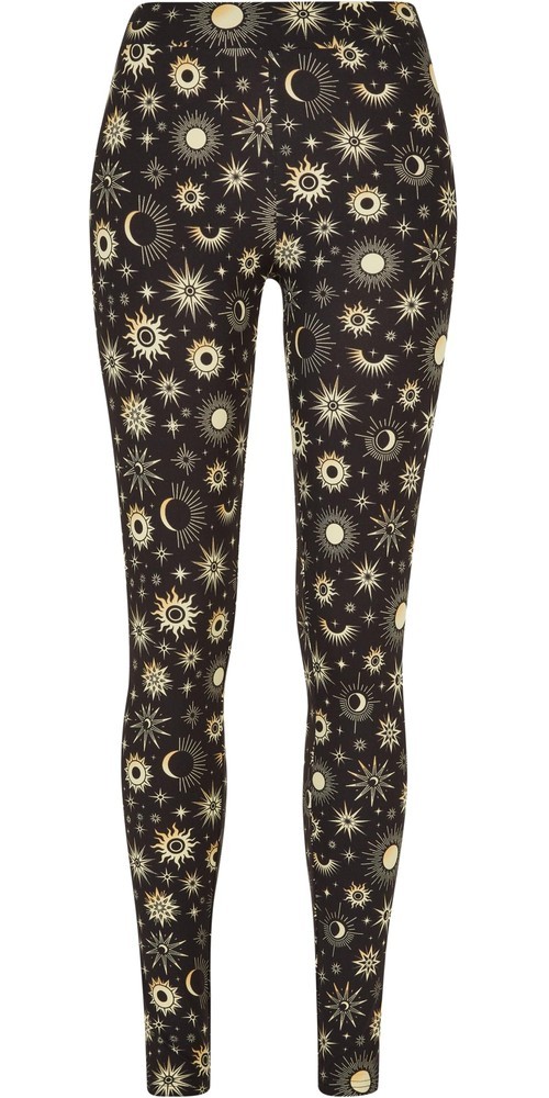 UrbanClassicsDamenLadiesSoftAOPLeggingsBlacksun-3XL