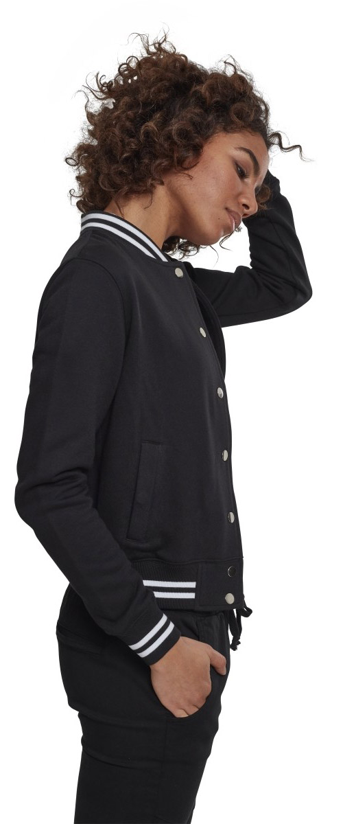 UrbanClassicsDamenJackeLadiesCollegeSweatJacketBlack-3XL
