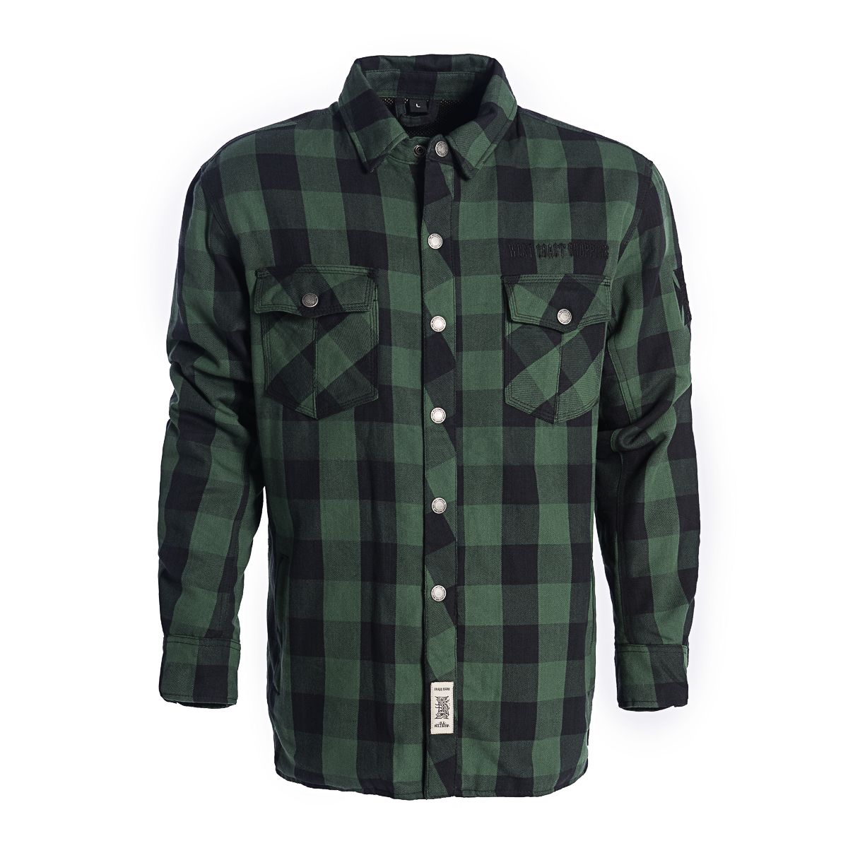 WCCWestCoastChoppersMotorradHemdRidingLumberjackGreenBlack