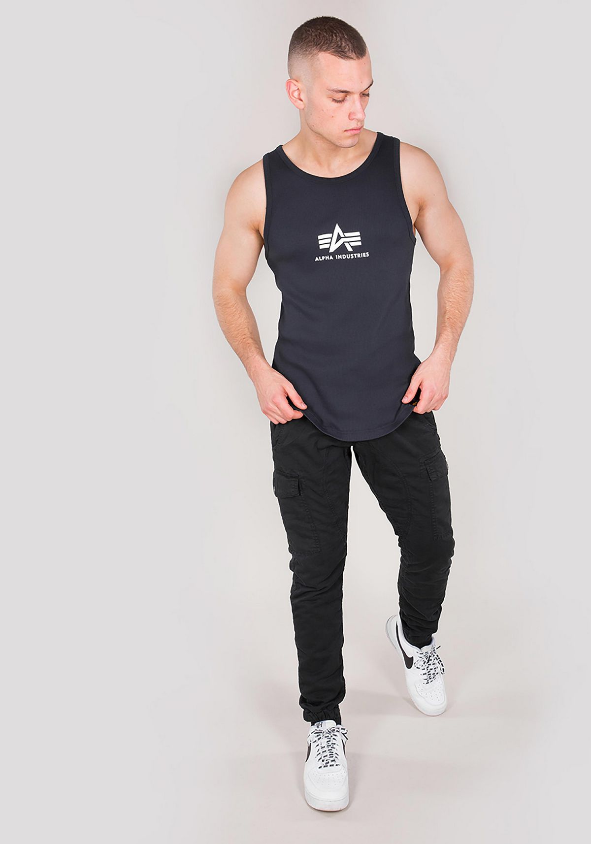 AlphaIndustriesLogoTankT-ShirtUnisexRepBlue