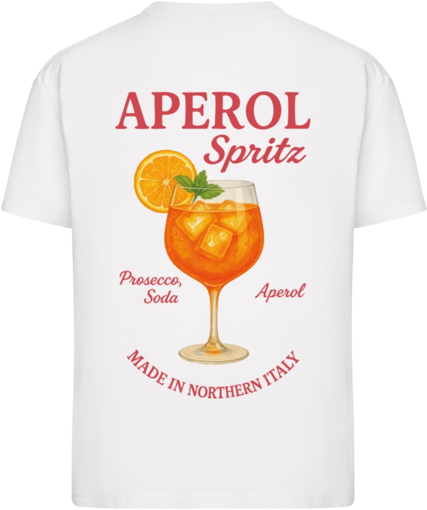 MerchcodeDamenT-ShirtLadiesAperolSpritzTeeMP0009579White-3XL