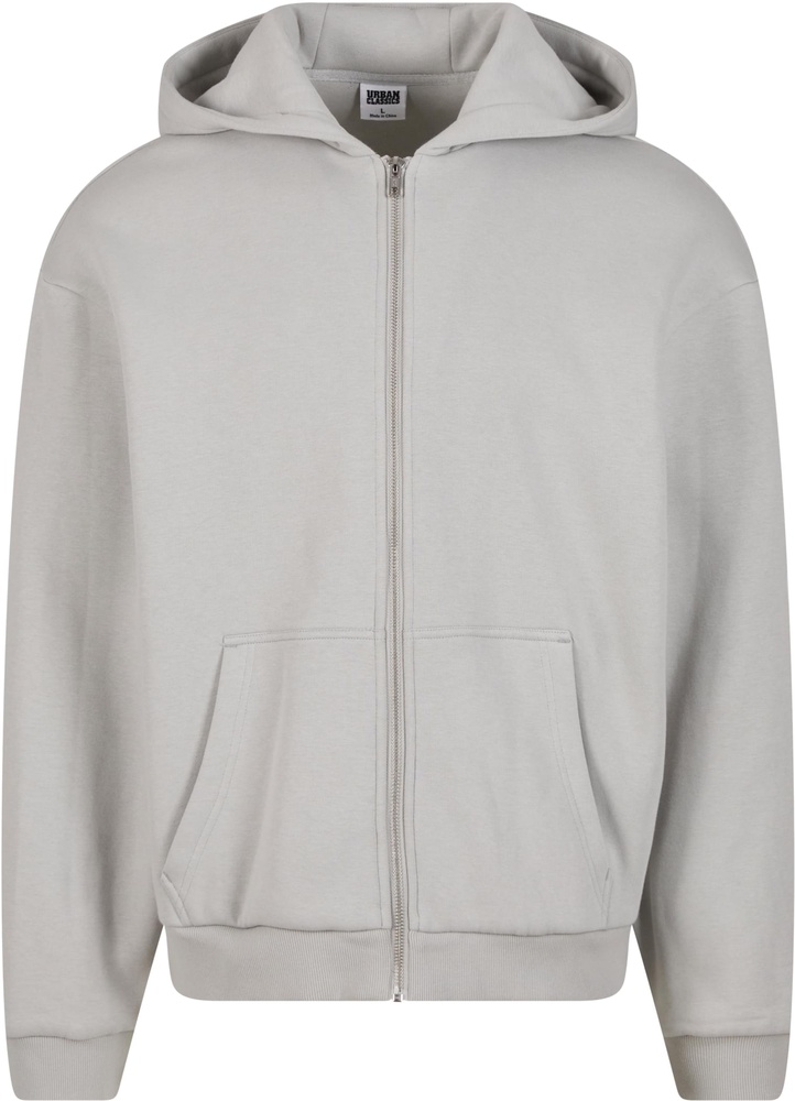 UrbanClassicsFluffyZipHoodyTB7284Lightasphalt-3XL