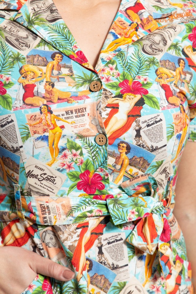 QueenKerosinSommerkleidmitAllover-Printim50s-LookQK4211015456Bunt