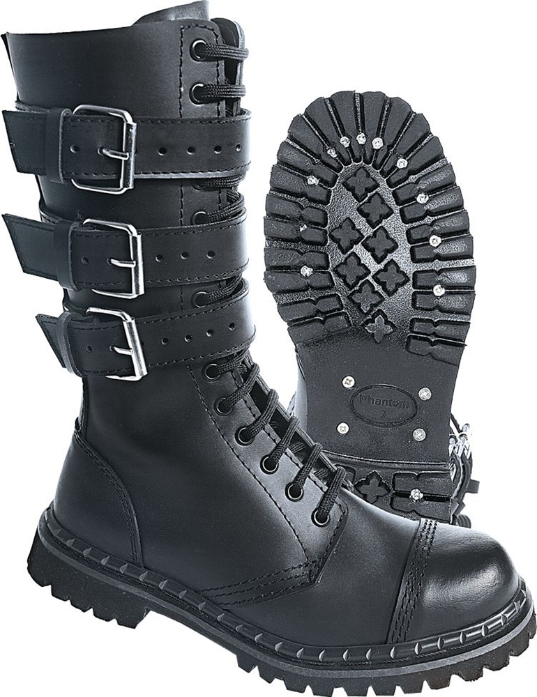 BranditSchuhPhantomBootswithBuckleinBlack