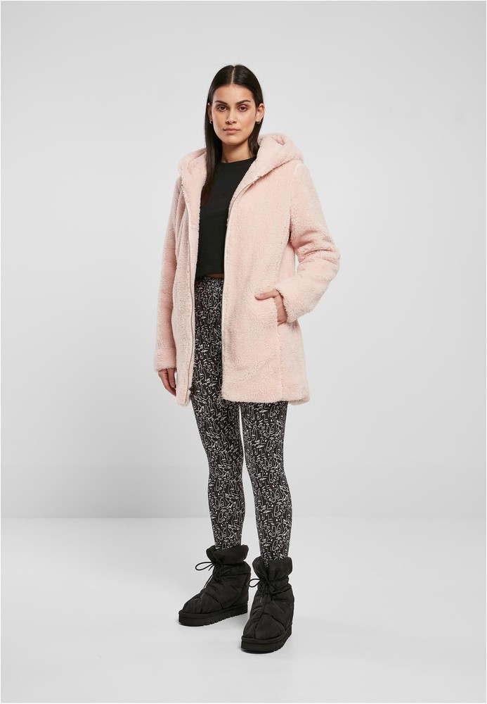 UrbanClassicsDamenJackeLadiesSherpaJacketPink-3XL
