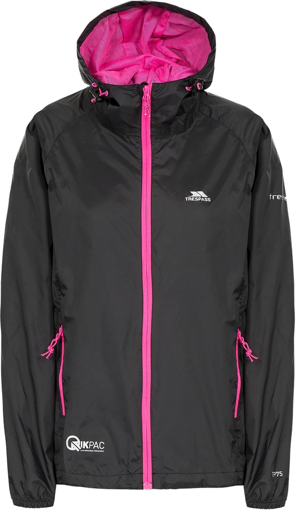 TrespassDamenRegenjackeQikpacFemaleJacketTp75Black-L
