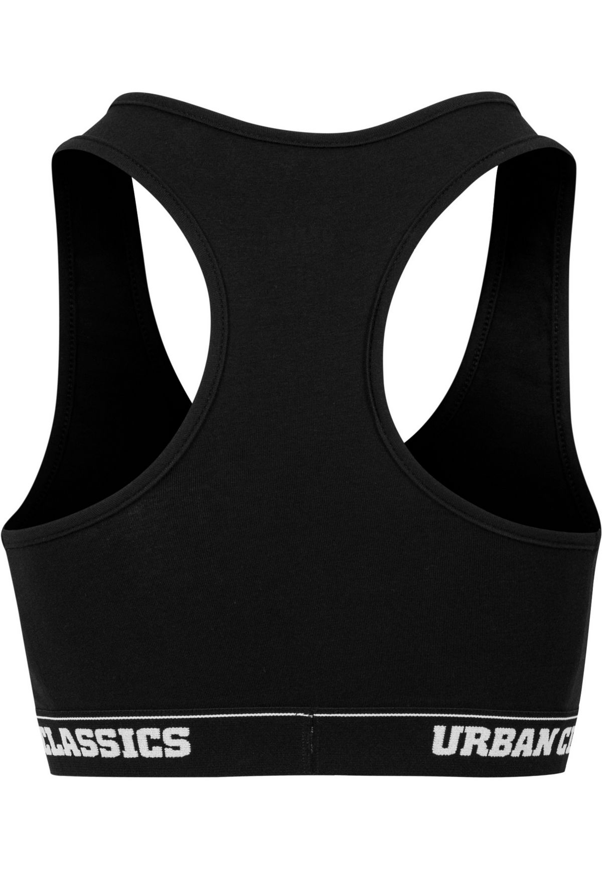 UrbanClassicsSportBHLadiesLogoBraBlack