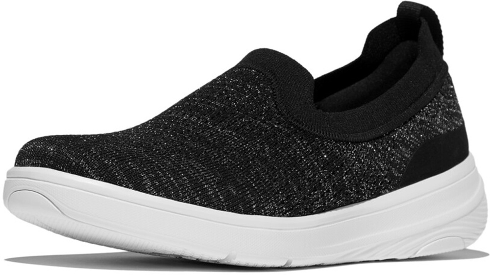 FitFlopDamenSneakersSuper-QKnitSlip-OnsJI1BlackSilvereen-36