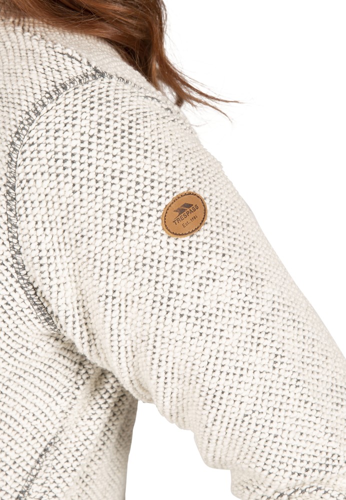 TrespassDamenHoodieSweatshirtRonette-FemaleCasualSweaterOffWhite