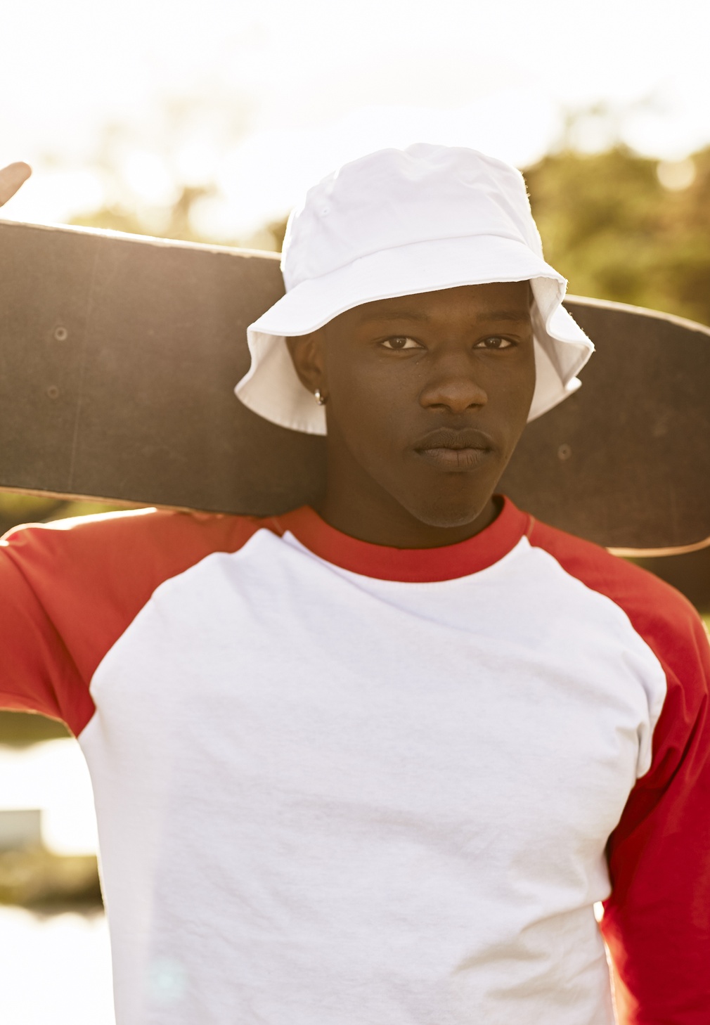 FlexfitCapCottonTwillBucketHatWhite