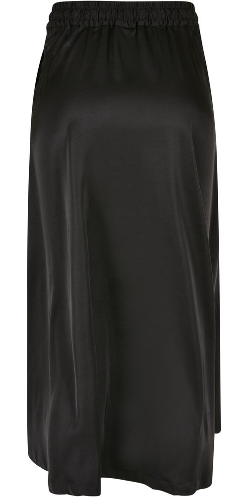 UrbanClassicsDamenLadiesSatinMidiSkirtBlack