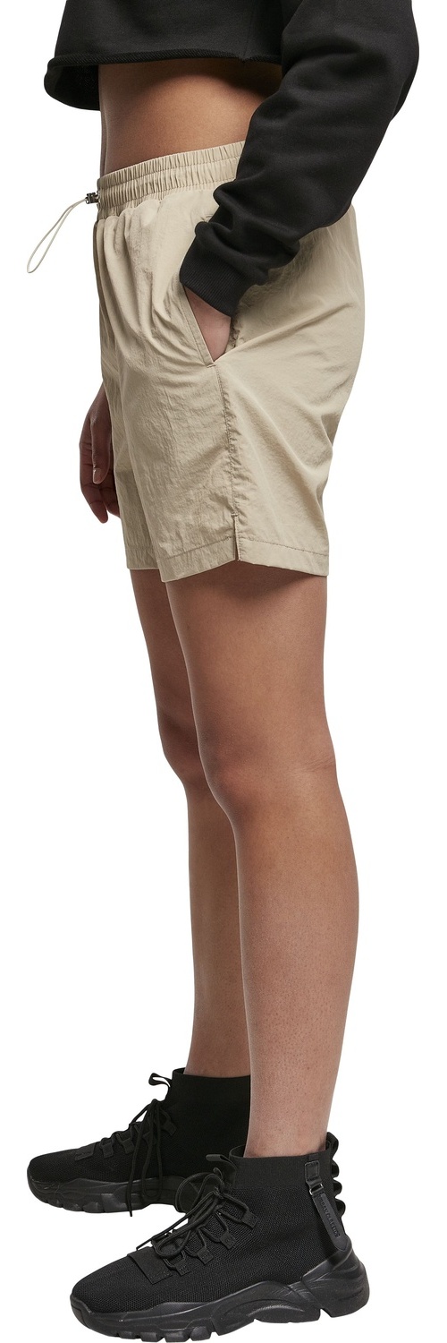 UrbanClassicsDamenLadiesCrinkleNylonShortsConcrete-3XL
