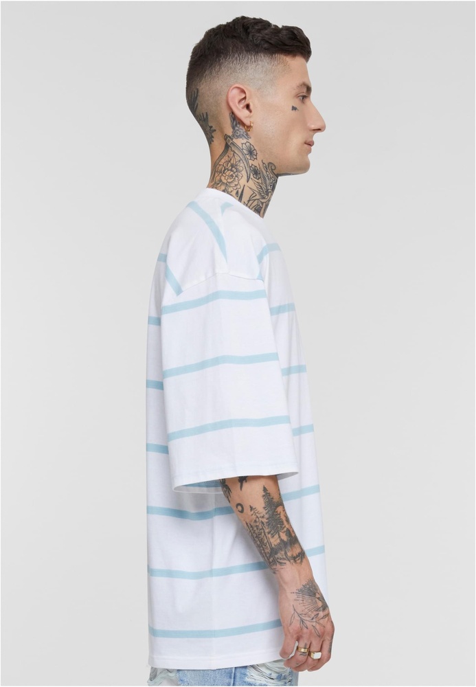 UrbanClassicsT-ShirtOversizedSleeveModernStripeTeeTB6412WhiteOceanblue-L