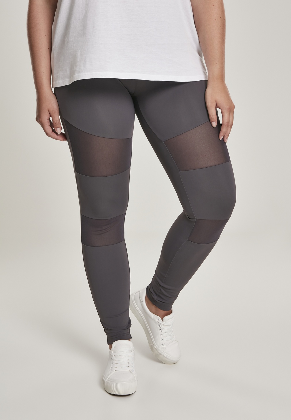 UrbanClassicsDamenLeggingsLadiesTechMeshLeggingsRawGrey-3XL