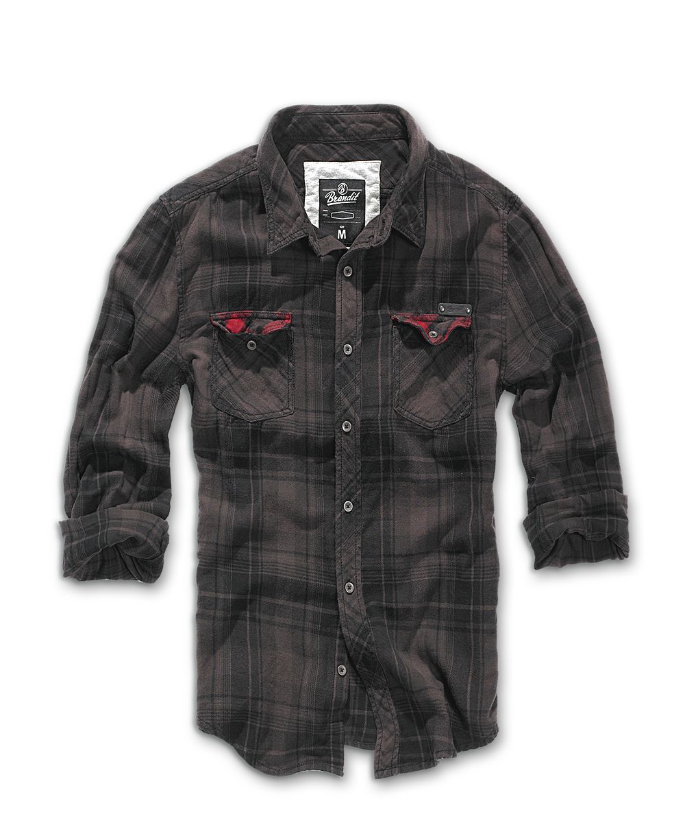 BranditHemdCheckshirtDuncaninBrown-Black