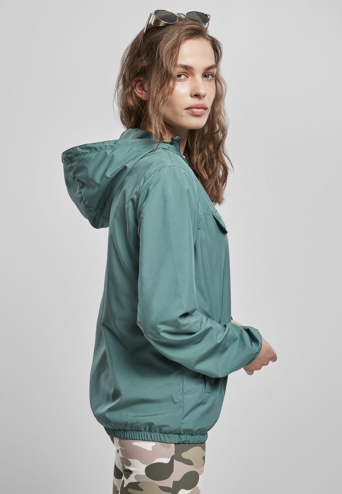 UrbanClassicsDamenJackeLadiesBasicPullOverJacketPaleleaf-3XL