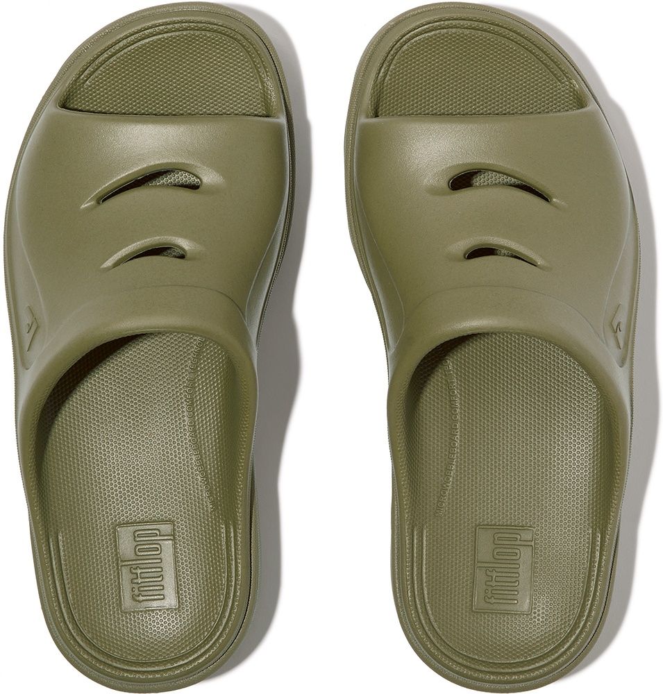 FitFlopDamenSandalenRelieffSlide-TonalRubberIC5Camo-Green-36