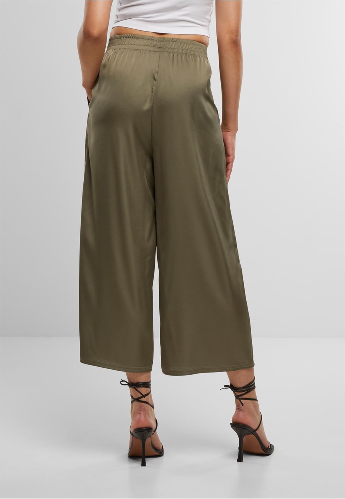 UrbanClassicsDamenLadiesSatinWideLegCulotteTB7488Paleolive-3XL