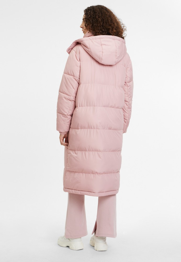 FilaDamenWattierteJackeBraunfelsLongPufferJacketPaleMauve