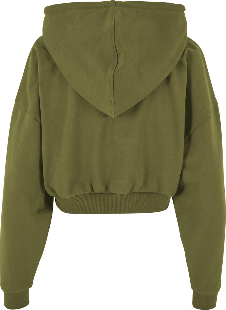 UrbanClassicsDamenLadiesCroppedHeavyHoodySummerolive-3XL