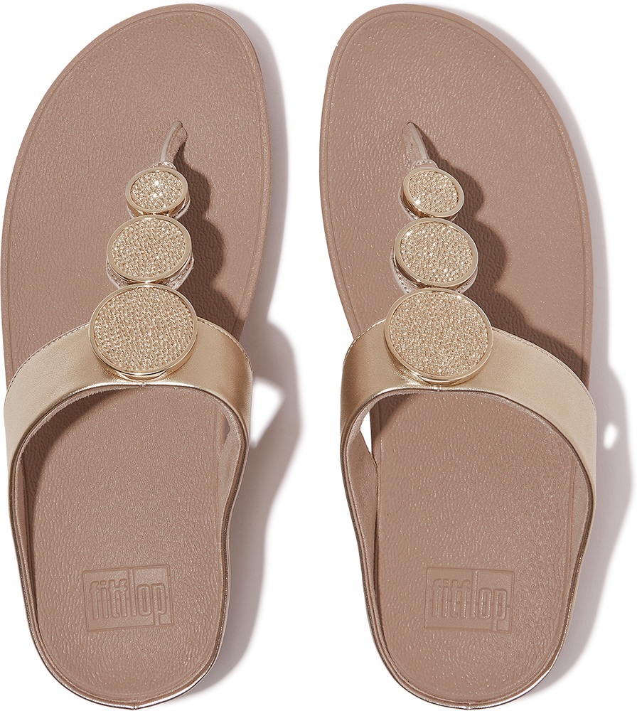 FitFlopDamenFlipFlopsHaloBead-CircleMetallicToe-PostSandalsHJ1
