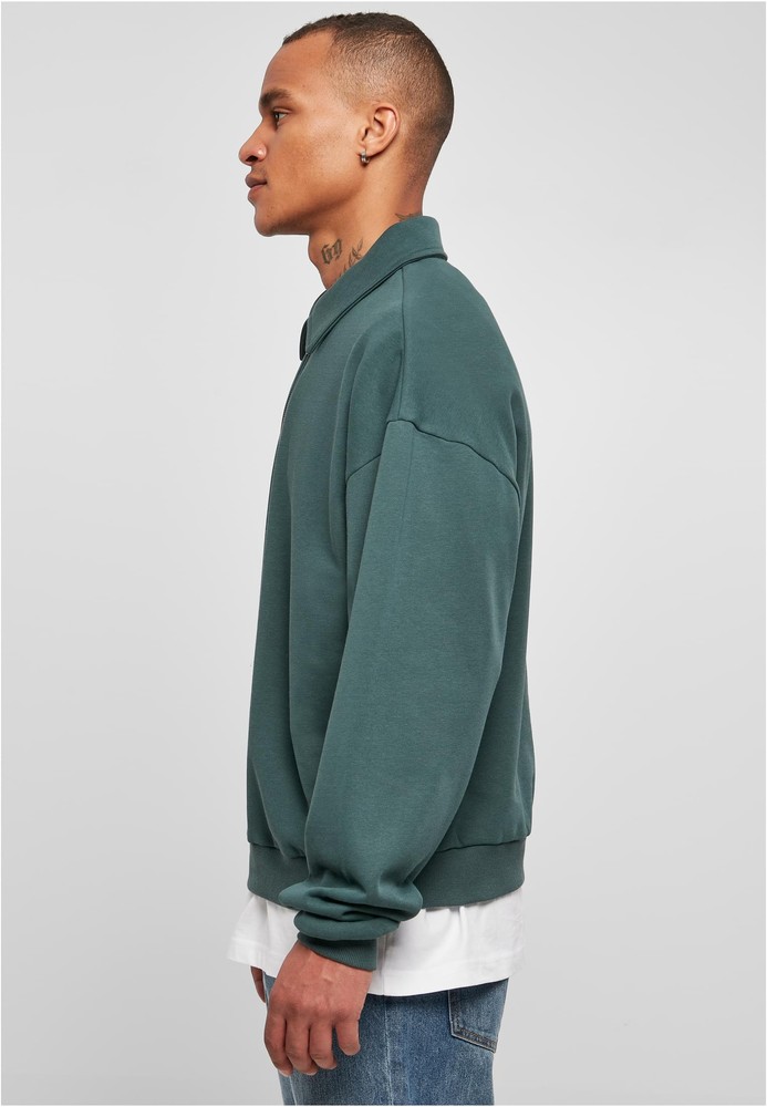 UrbanClassicsSweatshirtShirtCollarCrewBottlegreen-3XL