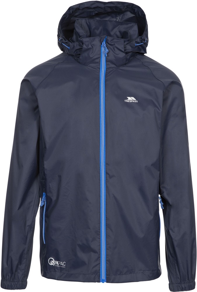 TrespassRegenjackeQikpacX-UnisexPackawayJacketTp75NavyBlue-XL