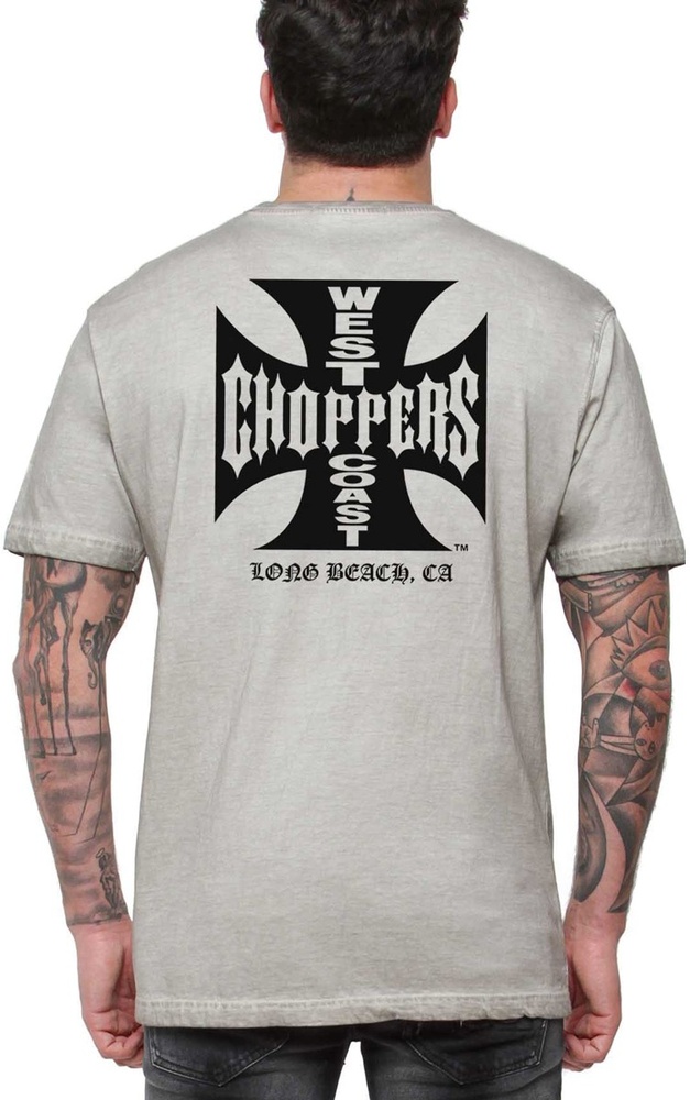 WCCWestCoastChoppersHerrenT-ShirtOgLbcCrossTeeWCCTS132775GR