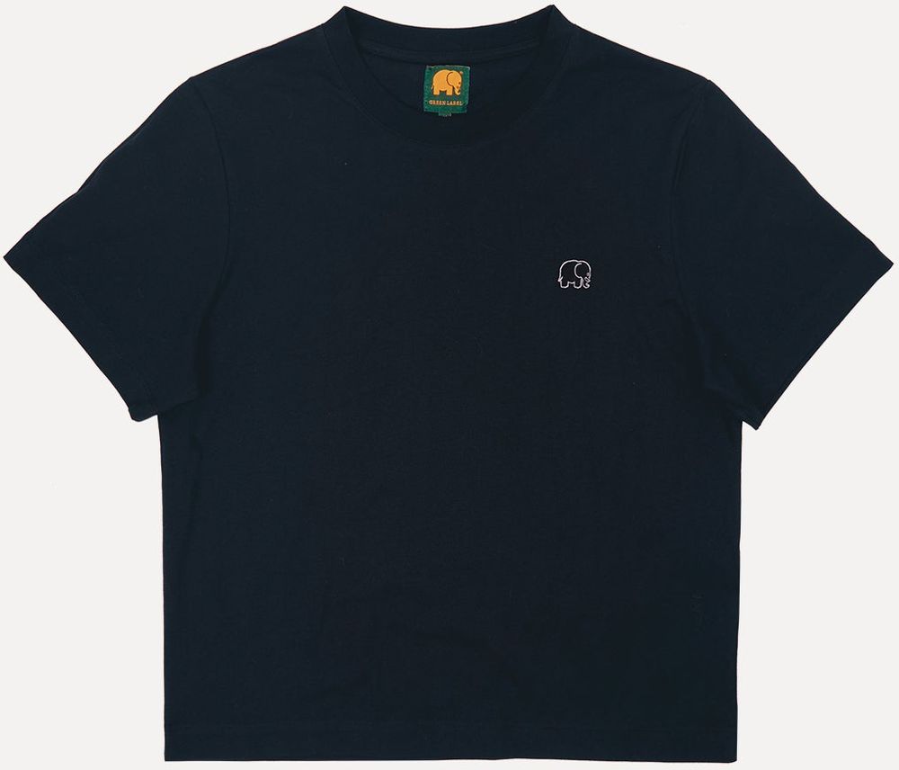 TrendsplantDamenT-ShirtWomensOrganicEssentialT-ShirtBlackBlack-XS