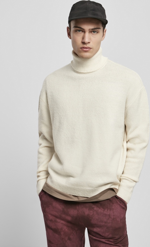 UrbanClassicsSweatshirtOversizedRollNeckSweaterWhitesand-3XL