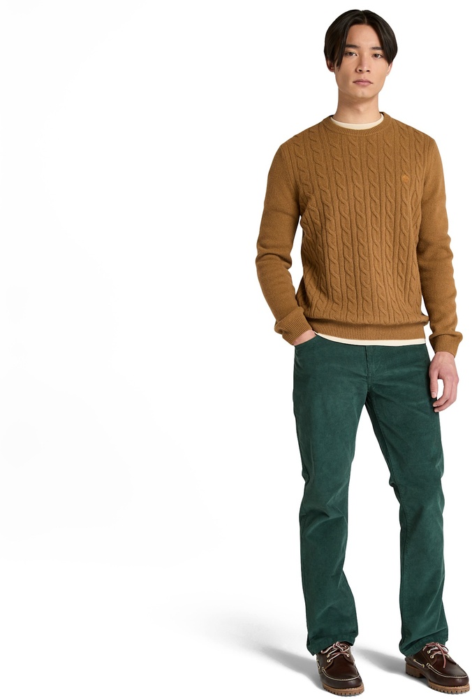 TimberlandPulloverSweatshirtJaffreyLambswoolCableCrewNeckSweaterTB0A2CY5