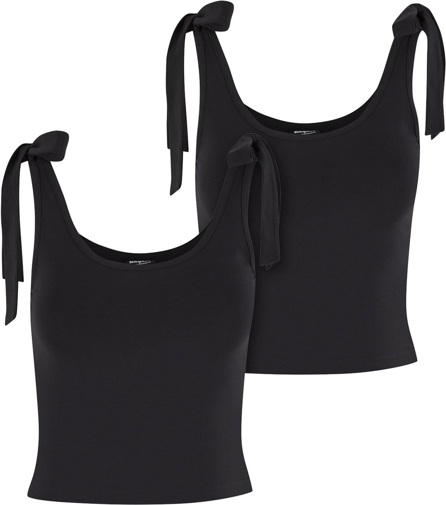 UrbanClassicsDamenT-ShirtLadiesTiedBasicJerseyTop2-PackTB7520A