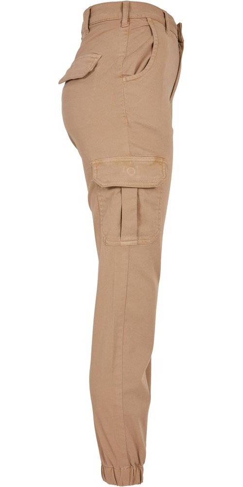 UrbanClassicsDamenHoseLadiesHighWaistCargoPantsUnionbeige-26