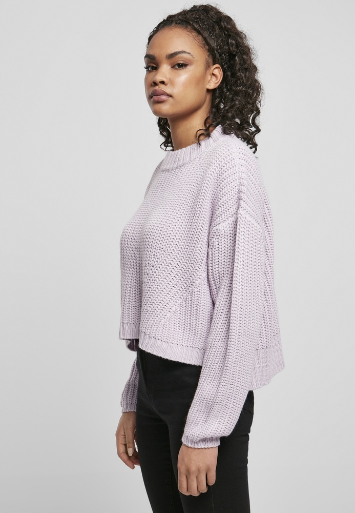 UrbanClassicsDamenSweatshirtLadiesWideOversizeSweaterSoftlilac-3XL