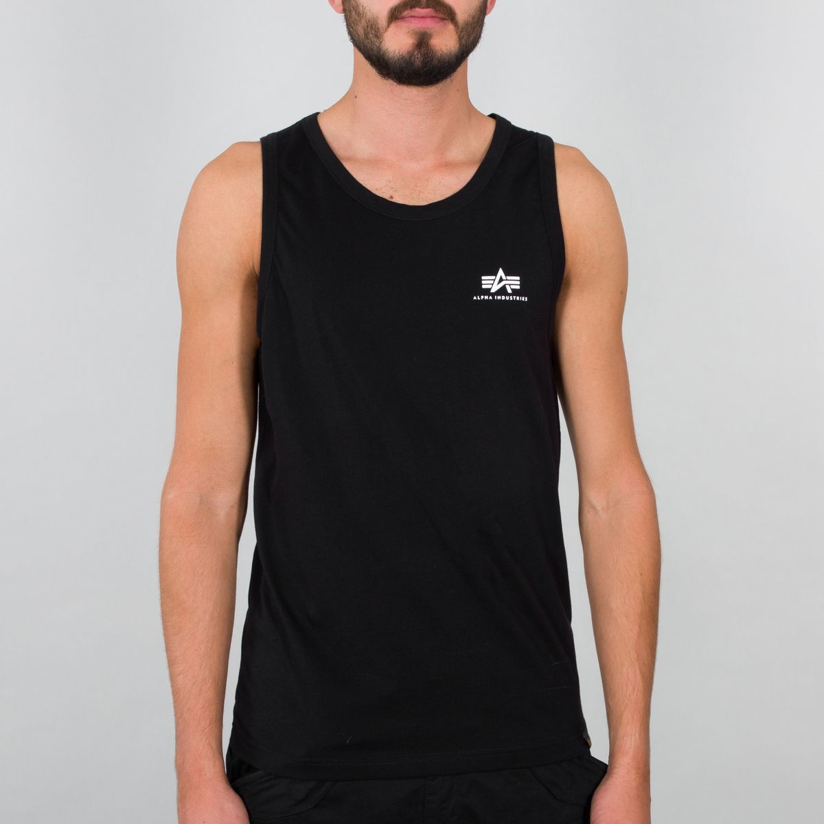 AlphaIndustriesSmallLogoTankT-ShirtUnisexBlack