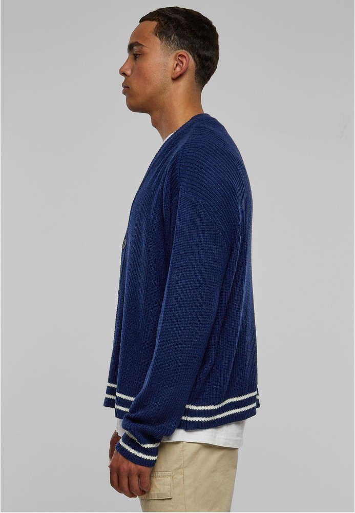 UrbanClassicsStrickjackeSportyBoxyCardiganSpaceblue-3XL