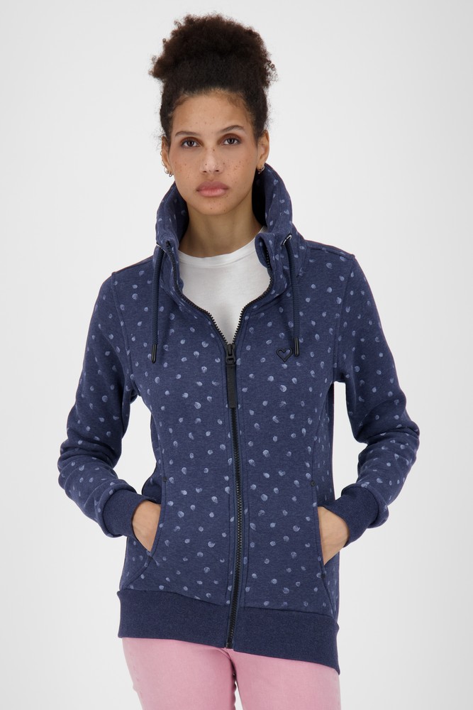 AlifeKickinDamenVivianAKBSweatjacketMarineMelange-2XL