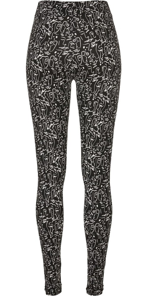 UrbanClassicsDamenLadiesSoftAopLeggingsBlackline-3XL