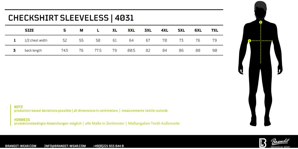 BranditMenHemdCheckshirtsleevelessBlackGrey