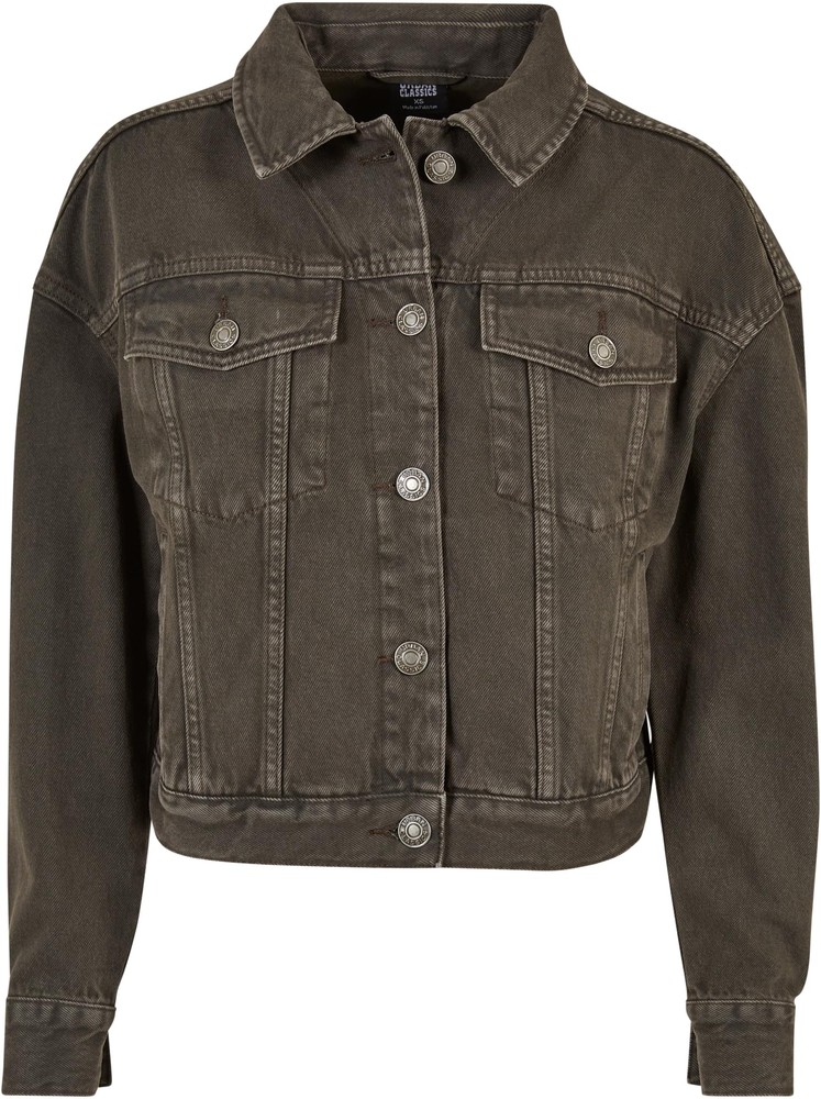 UrbanClassicsDamenJeansjackeLadiesOversizedColoredDenimJacketBrown-3XL