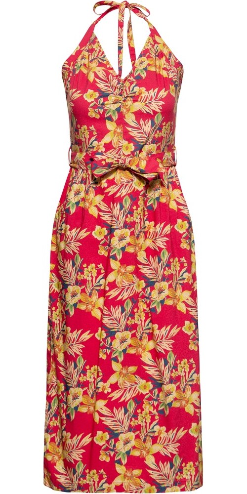 QueenKerosinNeckholderPencilKleidQKU26005Rot