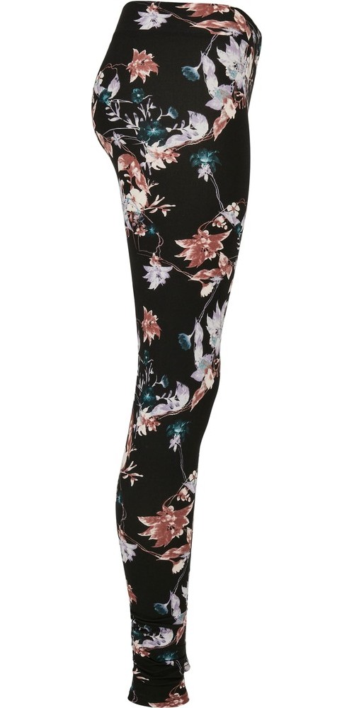 UrbanClassicsDamenLadiesSoftAOPLeggingsBlacksoftflower-3XL